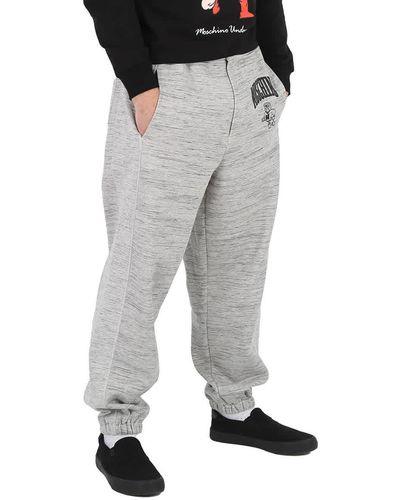 Moschino College Logo Print Sweatpants - Gray