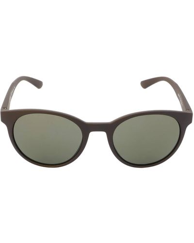 Calvin Klein Green Round Sunglasses - Brown