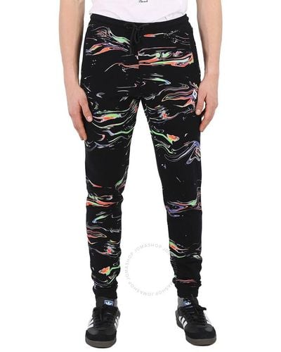 Marcelo Burlon Multicolor Printed Sweatpants - Black