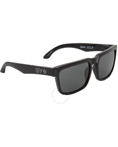 Spy Helm Hd Plus Gray Green Square Sunglasses 673015038863 - Black