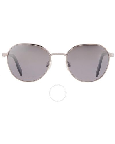 Maui Jim Hukilau Dual Mirror Silver To Black Geometric Sunglasses Dsb845-11 52 - Gray