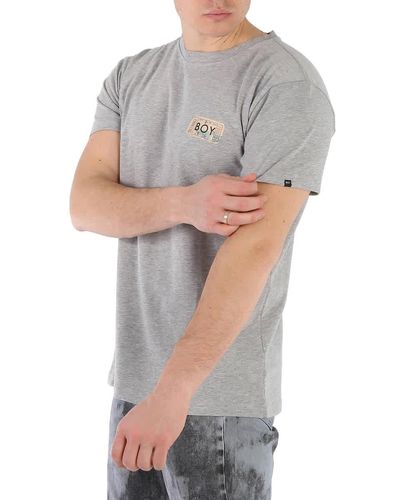 BOY London Boy Haze Cotton T-shirt - Grey