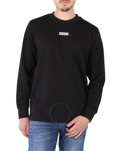 Calvin Klein Athleisure Logo Badge Sweatshirt - Black