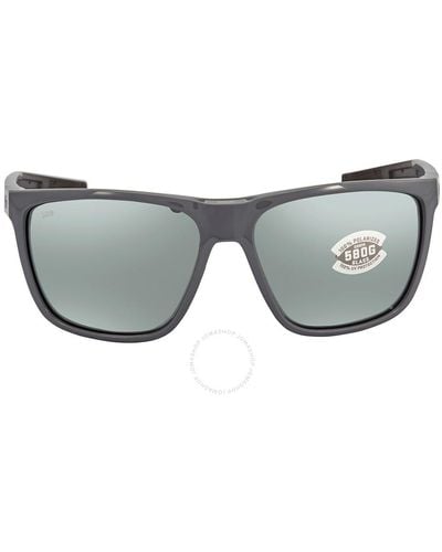 Costa Del Mar Cta Del Mar Ferg Xl Gray Silver Mirror Polarized Glass Sunglasses  901210 62