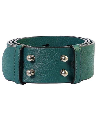 Burberry Small Belt Bag Grainy Leather Belt - Green