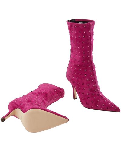 Paris Texas Holly Mama Ankle Boots - Pink