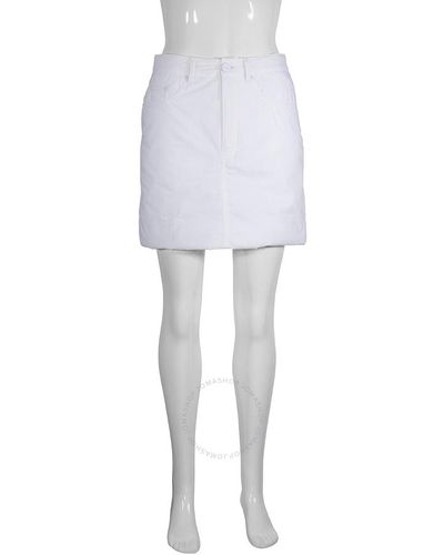 MM6 by Maison Martin Margiela Mm High-rise Short Skirt - White
