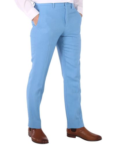 Burberry Tailored Straight-leg Trousers - Blue