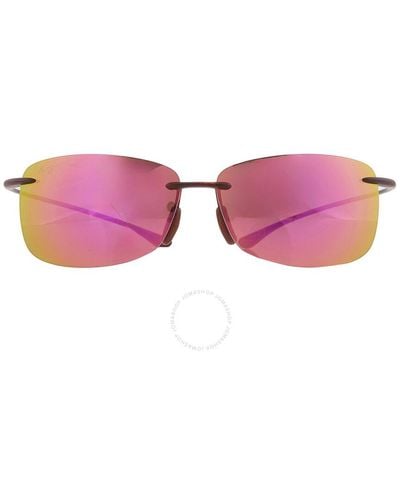 Maui Jim 'akau Maui Sunrise Rectangular Sunglasses P442-10m 62 - Pink