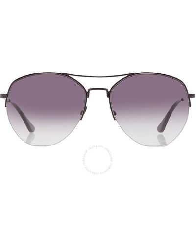 Calvin Klein Gray Pilot Sunglasses Ck20121s 001 57 - Black