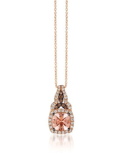 Le Vian Peach Morganite Necklaces Set - Metallic