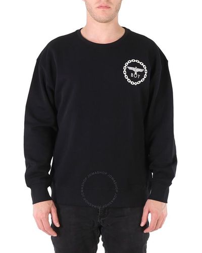 BOY London Tape Eagle Backprint Sweatshirt - Black