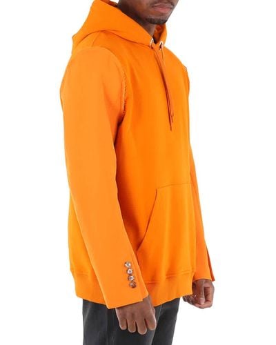 Burberry Reconstructed Panelled Hoodie - Orange