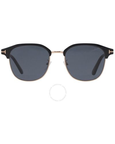 Tom Ford Square Sunglasses Ft0890-k 01a 55 - Black