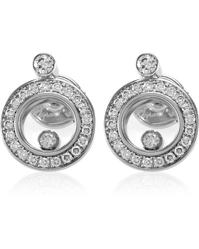 Chopard Happy Diamonds Icons Round Earrings - Metallic