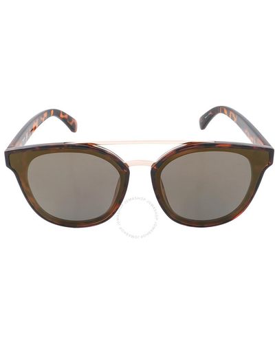 Kenneth Cole Mirror Round Sunglasses Kc2835 63 - Brown