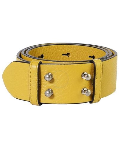 Burberry The Small Belt Bag Grainy Leather Belt- Cornflower - Yellow