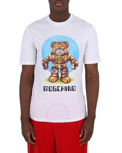 Moschino Cotton Robot Bear T-shirt - White