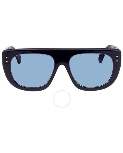 Alaïa Azzedine Blue Rectangular Sunglasses Aa0033s-003