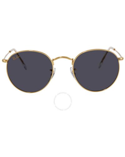 Ray-Ban Round Metal Legend Gold Blue Sunglasses