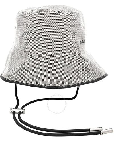 Burberry Logo-print Fisherman Bucket Hat - Grey