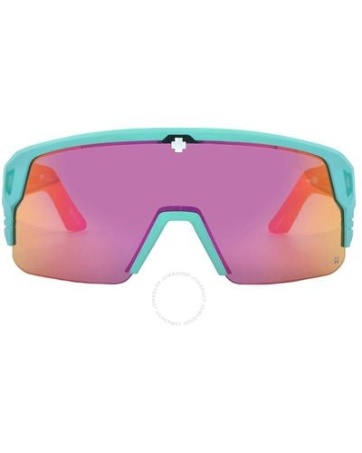 Spy Monolith 5050 Happy Gray Green With Pink Spectra Mirror Shield Sunglasses 6700000000158