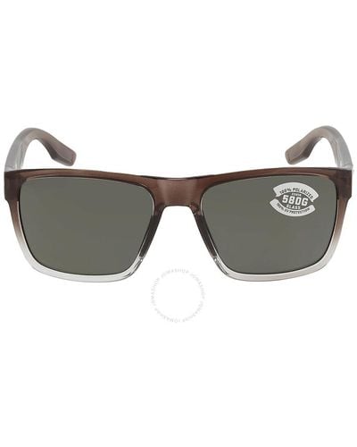 Costa Del Mar Paunch Xl Polarized Glass 580g Square Sunglasses 6s9050 905005 59 - Grey