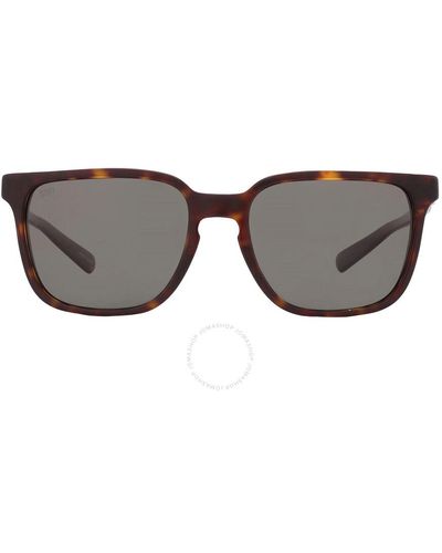 Costa Del Mar Kailano Grey Polarized Glass Square Sunglasses 6s2013 201303 53