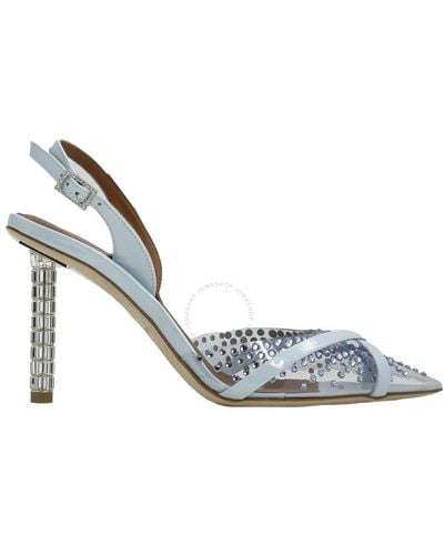 Malone Souliers Clear/baby Jorja 90 Slingback Court Shoes - Blue