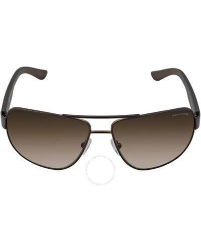 Armani Exchange Smoke Gradient Pilot Sunglasses Ax2012s 605813 62 - Brown