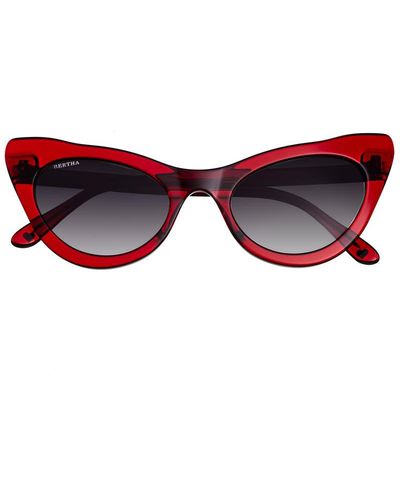 Bertha Red Cat Eye Sunglasses