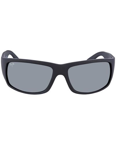 Maui Jim World Cup Nuetral Gray Wrap Sunglasses