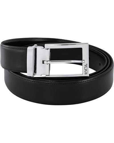 Tumi Harness Reversible Leather Belt - Black
