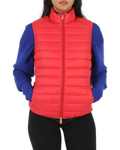 Save The Duck Tango Puffer Gilet Vest - Red