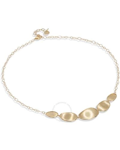 Marco Bicego Lunaria Collection 18k Yellow Gold Graduated Necklace - Metallic