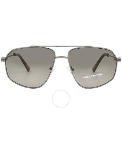 Skechers Green Gradient Navigator Sunglasses Se6205 08p 58 - Gray