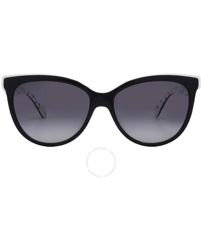 Kate Spade Grey Gradient Cat Eye Sunglasses Daesha/s 06zl/9o 56 - Black