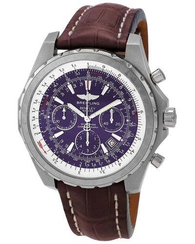 Breitling Bentley Motors T Chronograph Automatic Watch - Purple