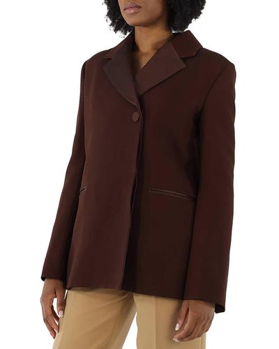 Khaite Johnson Single Breasted Blazer - Brown