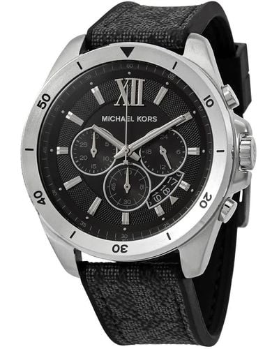 Michael Kors Chronograph Quartz Black Dial Watch - Metallic