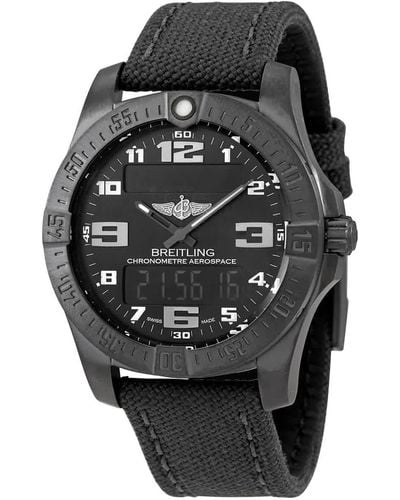 Breitling Aerospace Evo Alarm Chronograph Quartz Analog-digital Watch - Black