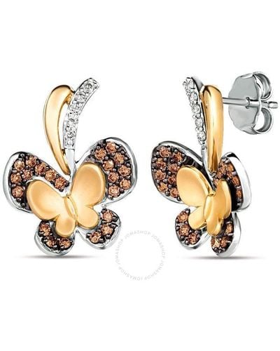 Le Vian Butterfly Away Earrings Set - Metallic
