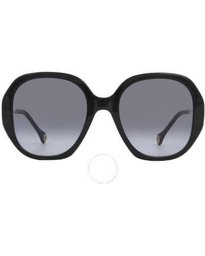 Carolina Herrera Grey Gradient Butterfly Sunglasses Ch 0019/s 0807/9o 54 - Black