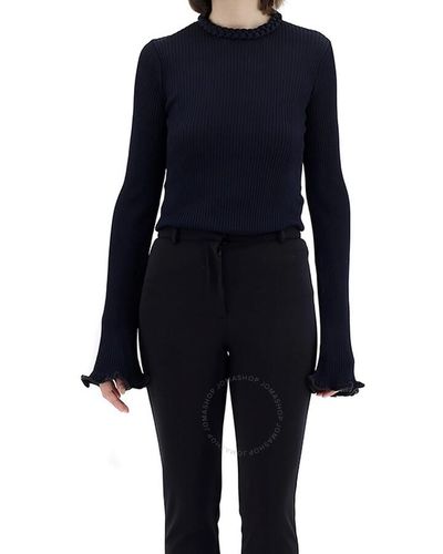 Chloé Loose Ribbed Sweater - Blue