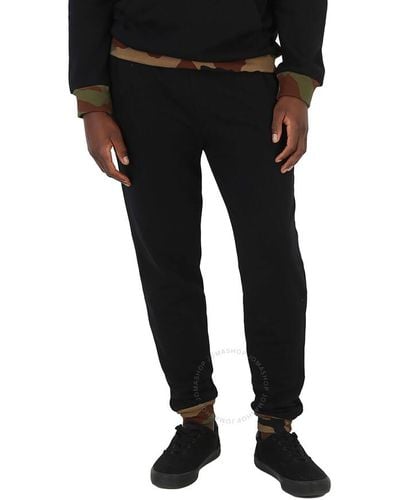 Moschino Underwear Camouflage Trim Track Pants - Black