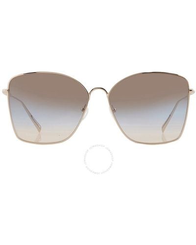 Longchamp Blue Grey Gradient1 Butterfly Sunglasses Lo117s 714 60
