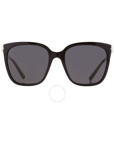 BVLGARI Dark Gray Square Sunglasses Bv8245 501/87 55 - Black