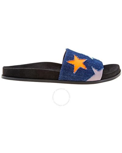 Stella McCartney Loafer Slides Stars - Blue