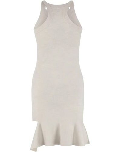 Burberry Saadia Peplum Mini Dress - White