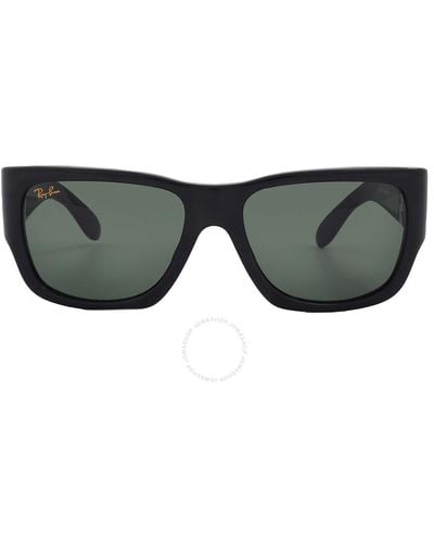 Ray-Ban Nomad Green Square Sunglasses Rb2187 901/31 54 - Grey